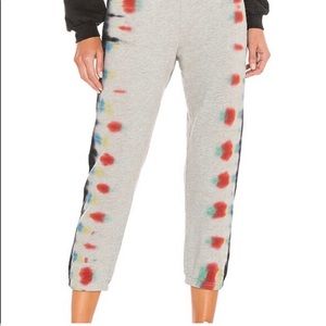 NWOT Michael Lauren Nate cropped tie dye sweatpants